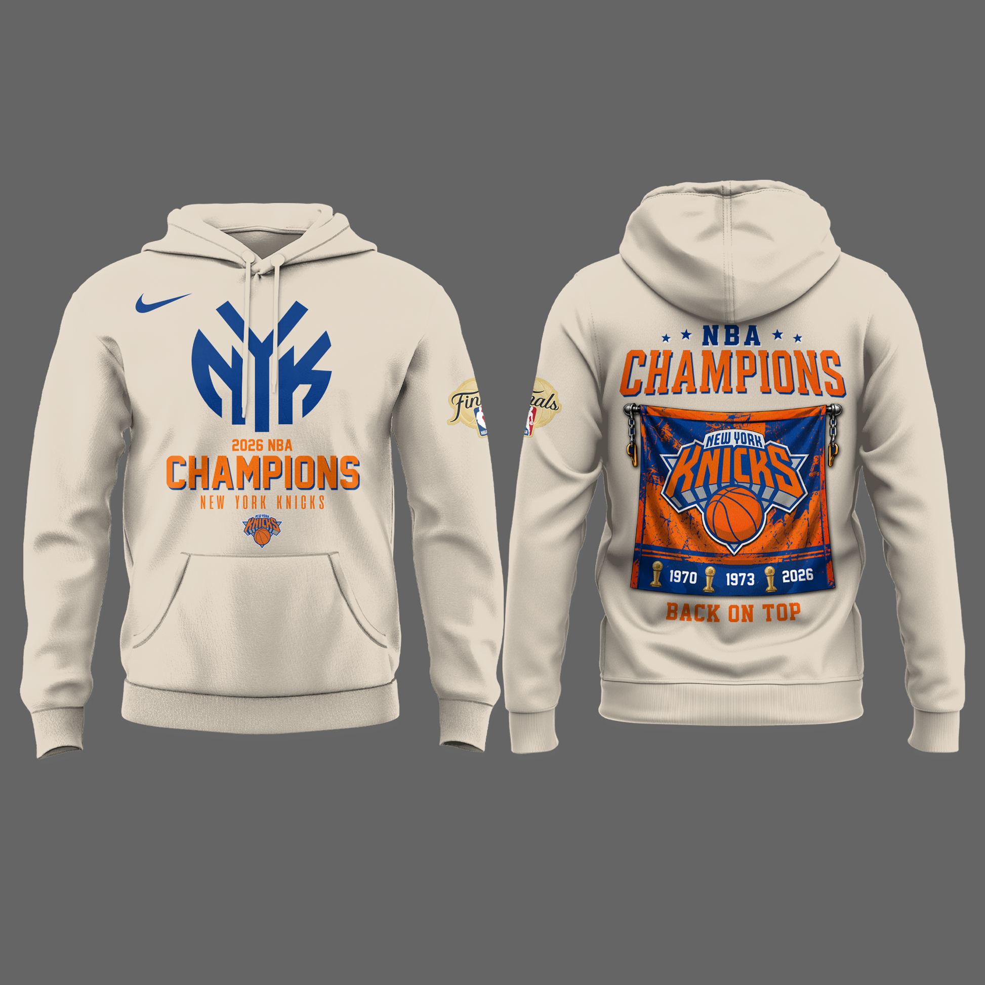 New York Basketball NBA Finals Champions Hoodie v2