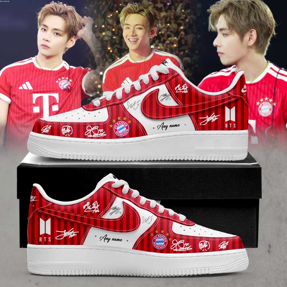BTS WORLD TOUR ‘ARIRANG’ x FC Bayern München Special presents for a special team! Signature Custom Name Shoes