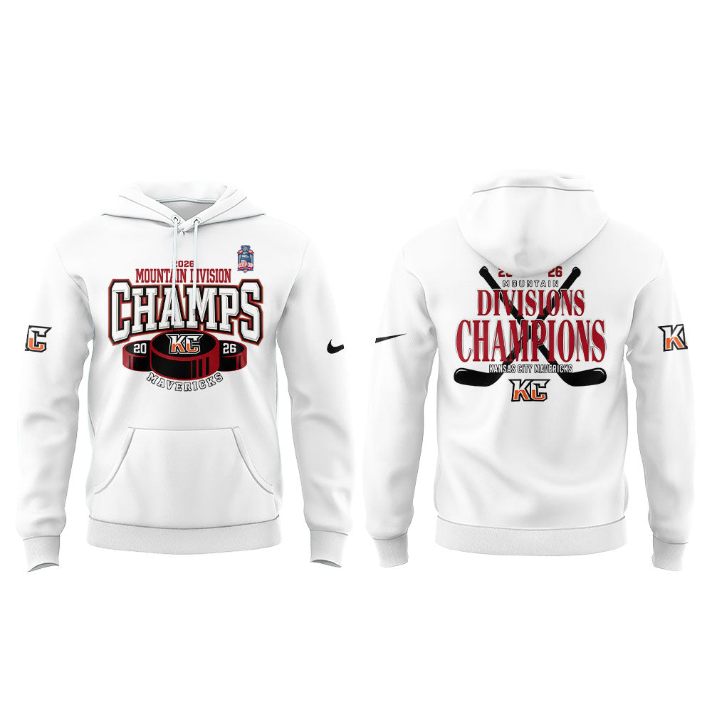 KC Mavericks 2026 Mountain Division Champions Limited Hoodie White