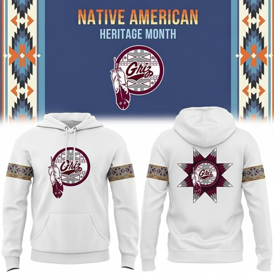 Montana Grizzlies football Native American Heritage Month Hoodie White
