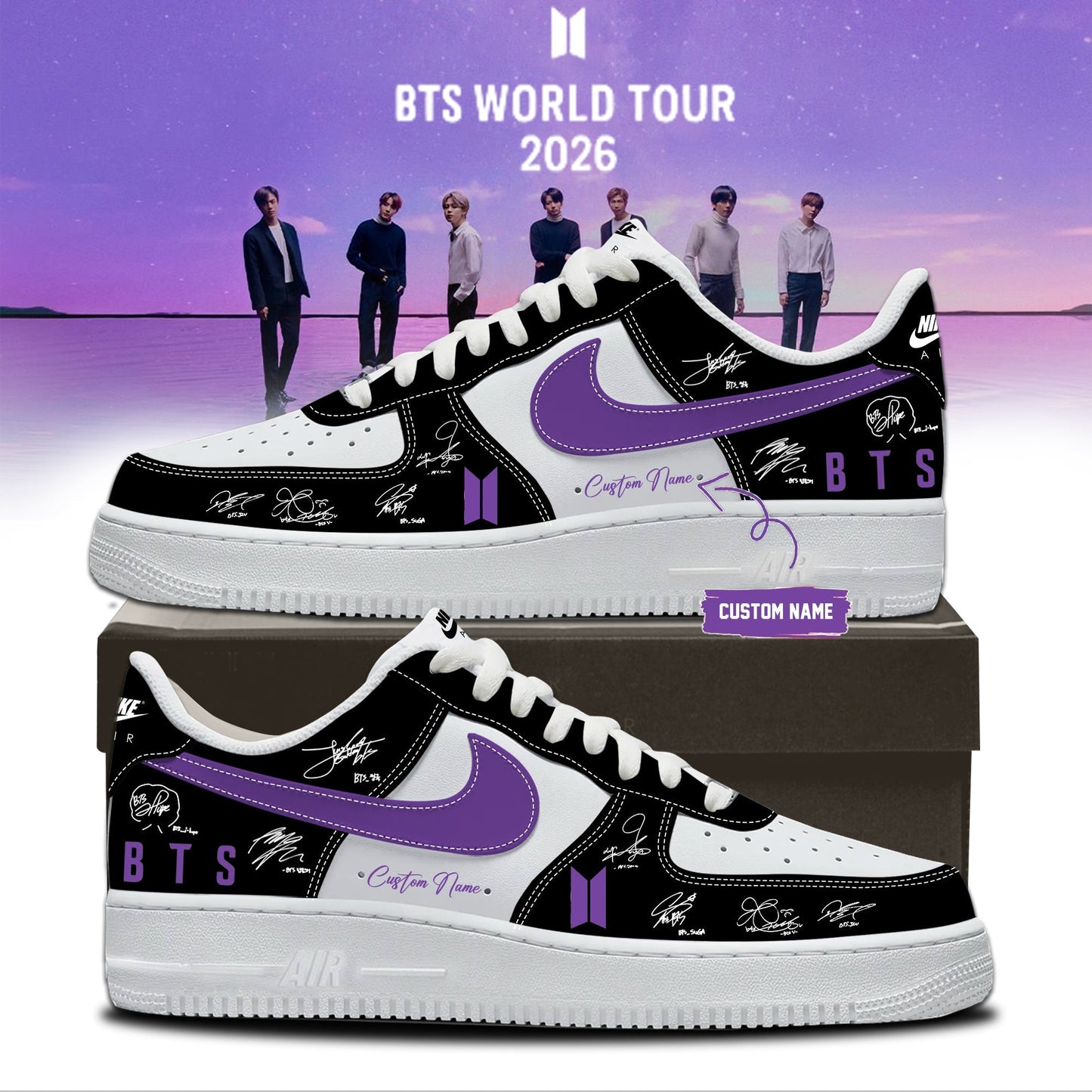 MLB X BTS - COMEBACK & WORLD TOUR 2026 - Limited Edition Signature Shoes