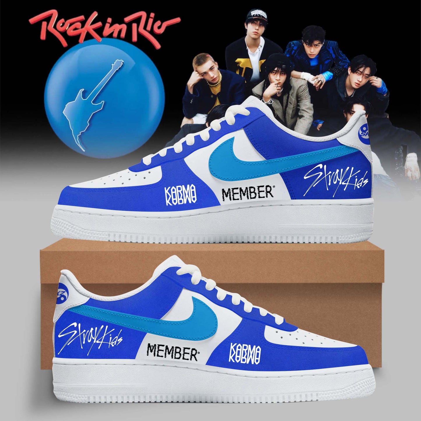 STRAY KIDS “ 3rd Studio Album KARMA Collection Custom Name/Member Shoes