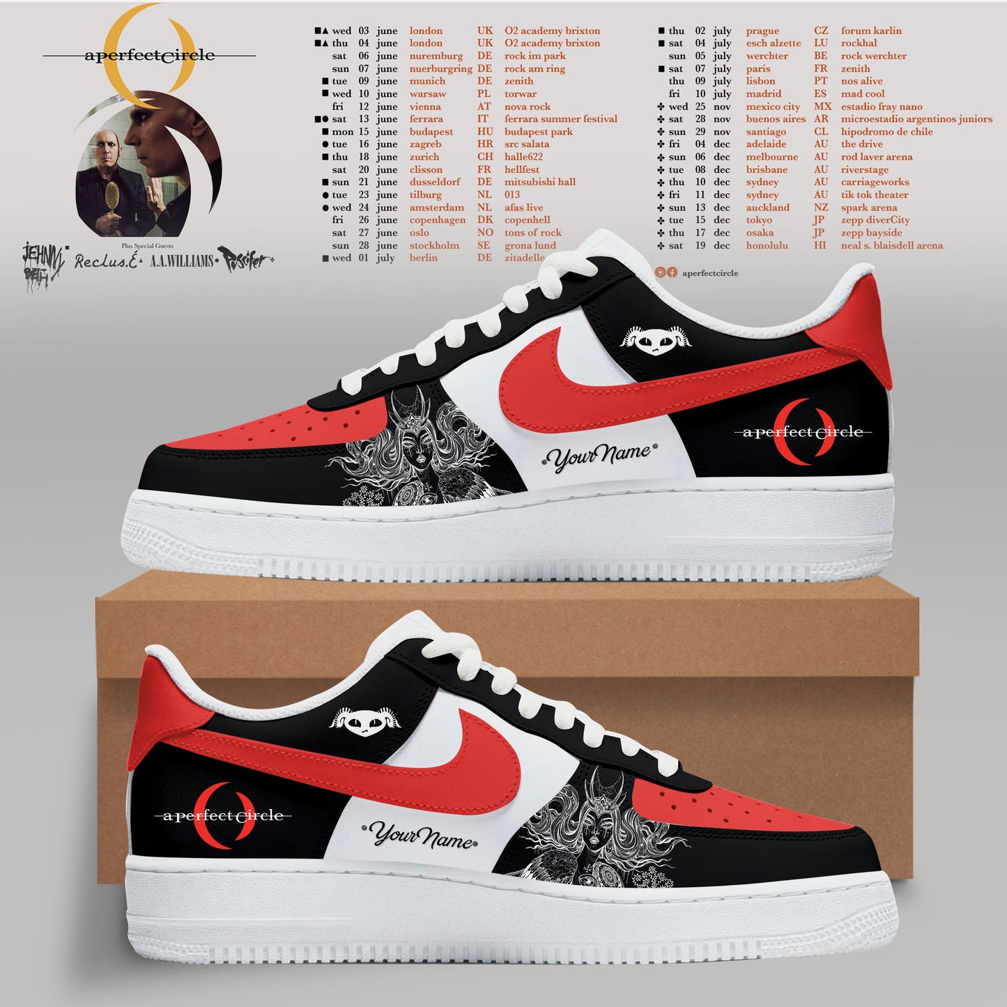 A PERFECT CIRCLE — WORLD TOUR COLLECTION SHOES