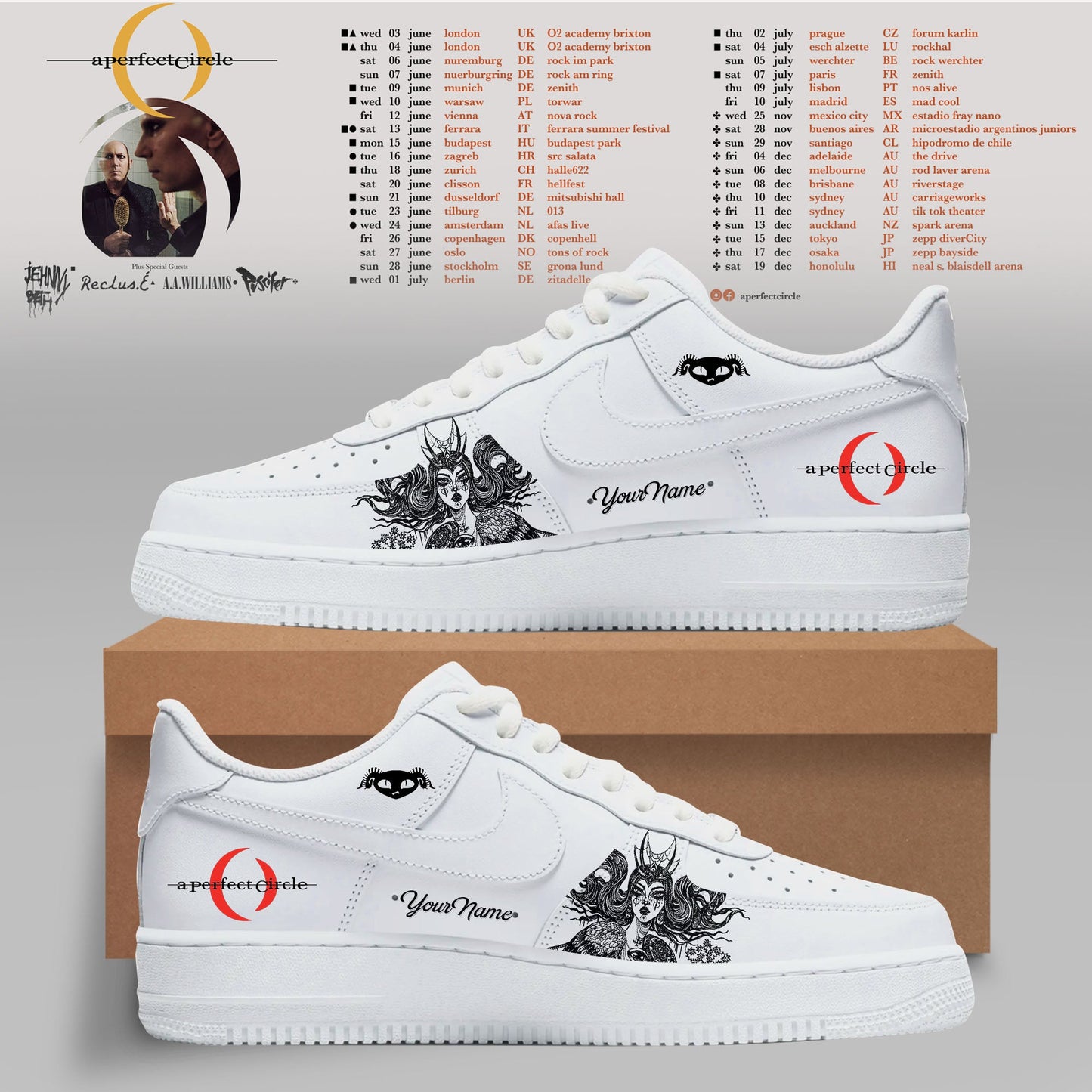 A PERFECT CIRCLE — WORLD TOUR COLLECTION SHOES