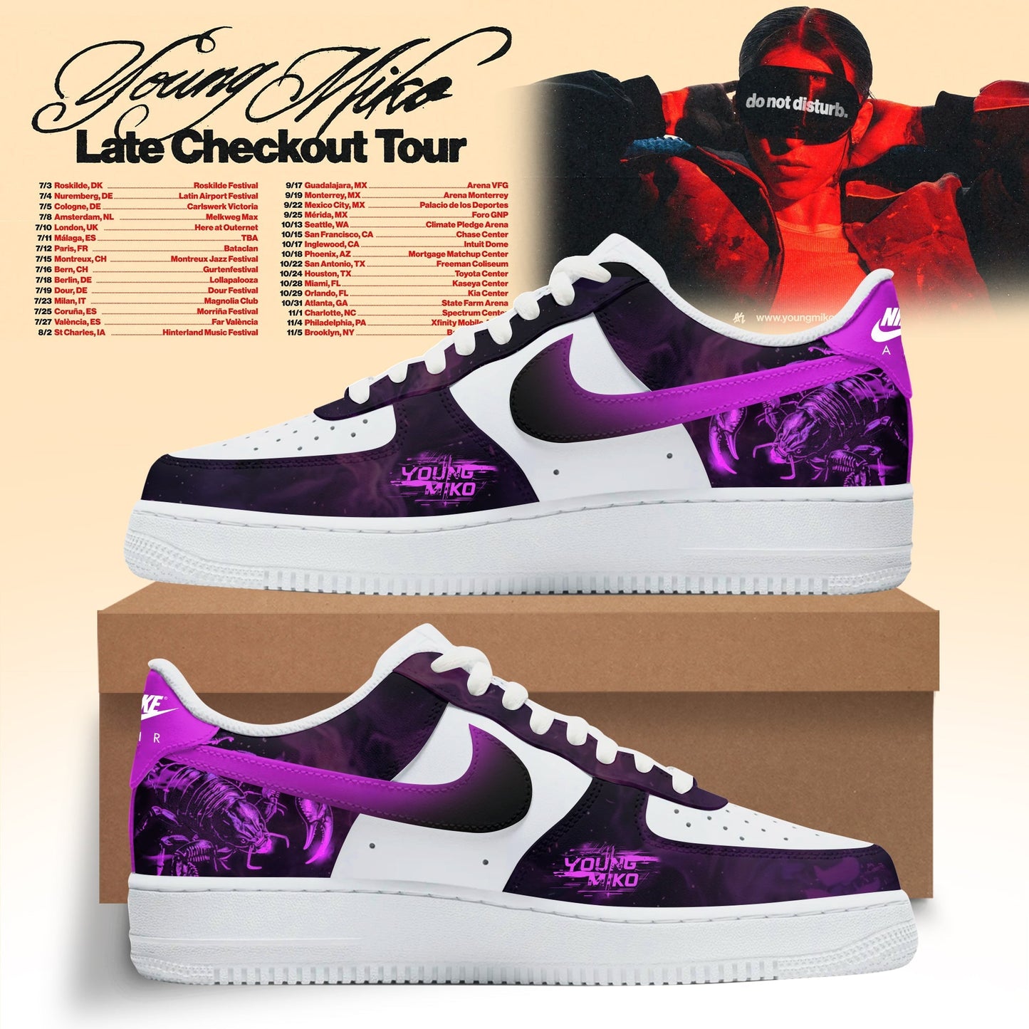 Young Miko “ Purple Chaos Low Shoes