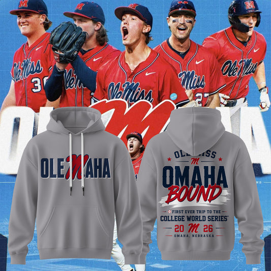 Ole Miss Rebels 2026 NCAA Baseball Men’s College World Series OMAHA Hoodie