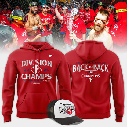 Philadelphia Phillies BACK-TO-BACK NL EAST CHAMPIONS Hoodie