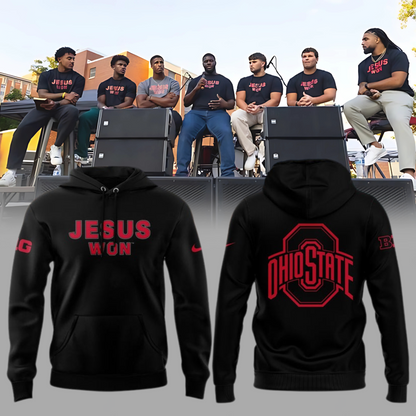 2025 Limited Edition JESUS WON Black Hoodie