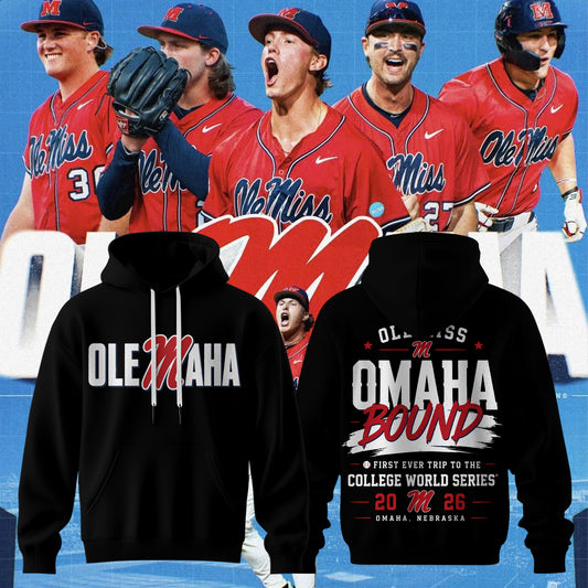 Ole Miss Rebels 2026 NCAA Baseball Men’s College World Series OMAHA Hoodie
