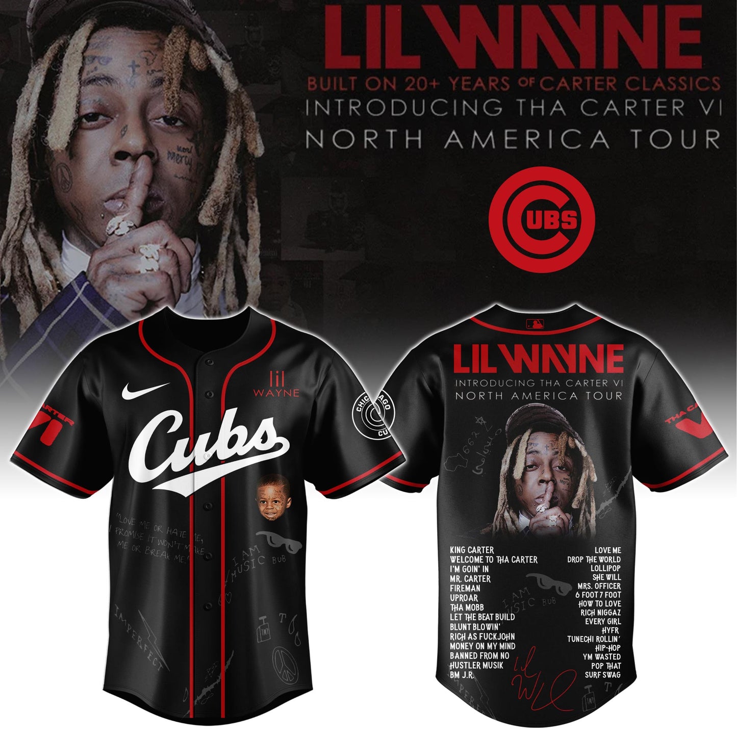 CIN Special Lil Wayne "Tha Carter VI" Tour Limited Edition Jersey