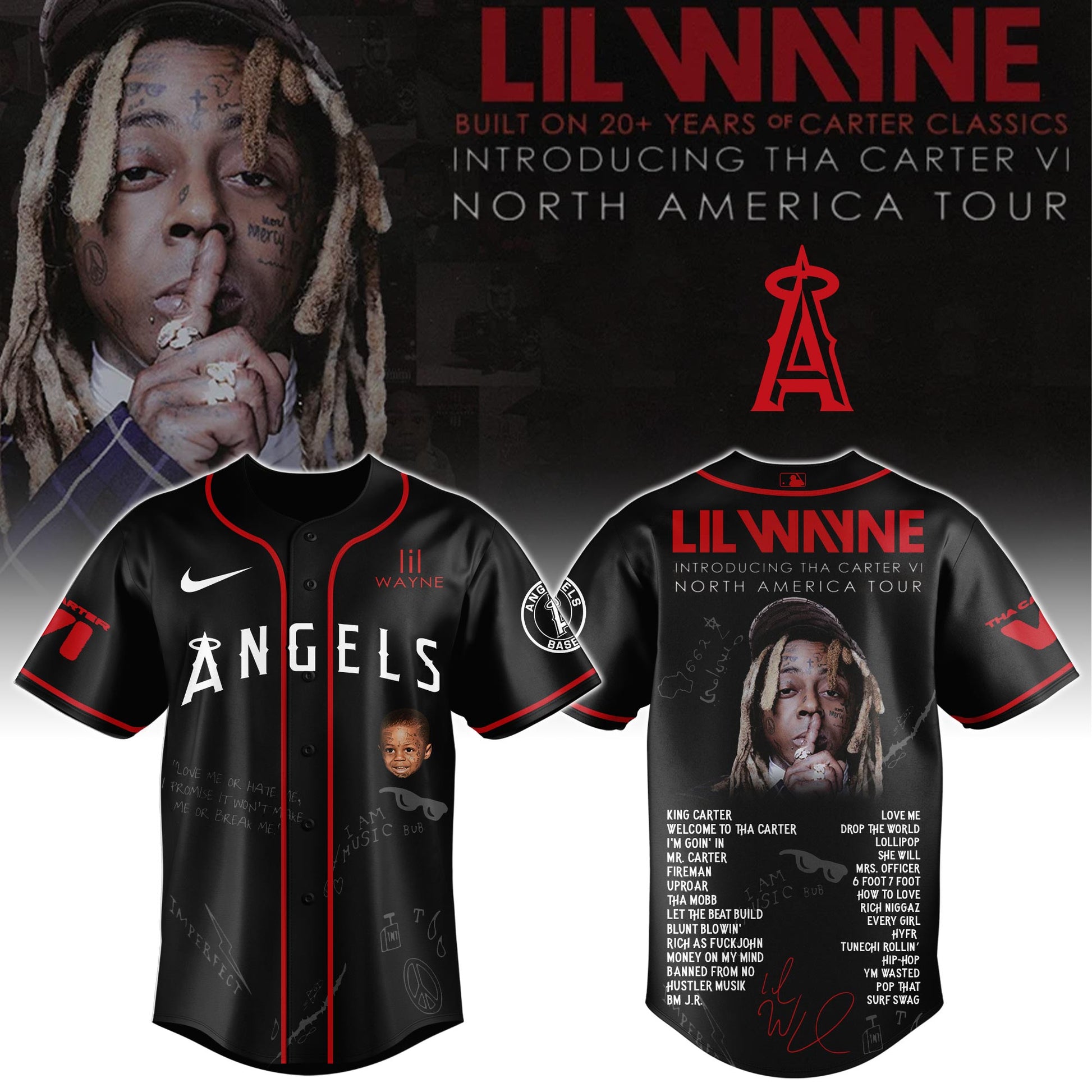 LAA Special Lil Wayne "Tha Carter VI" Tour Limited Edition Jersey