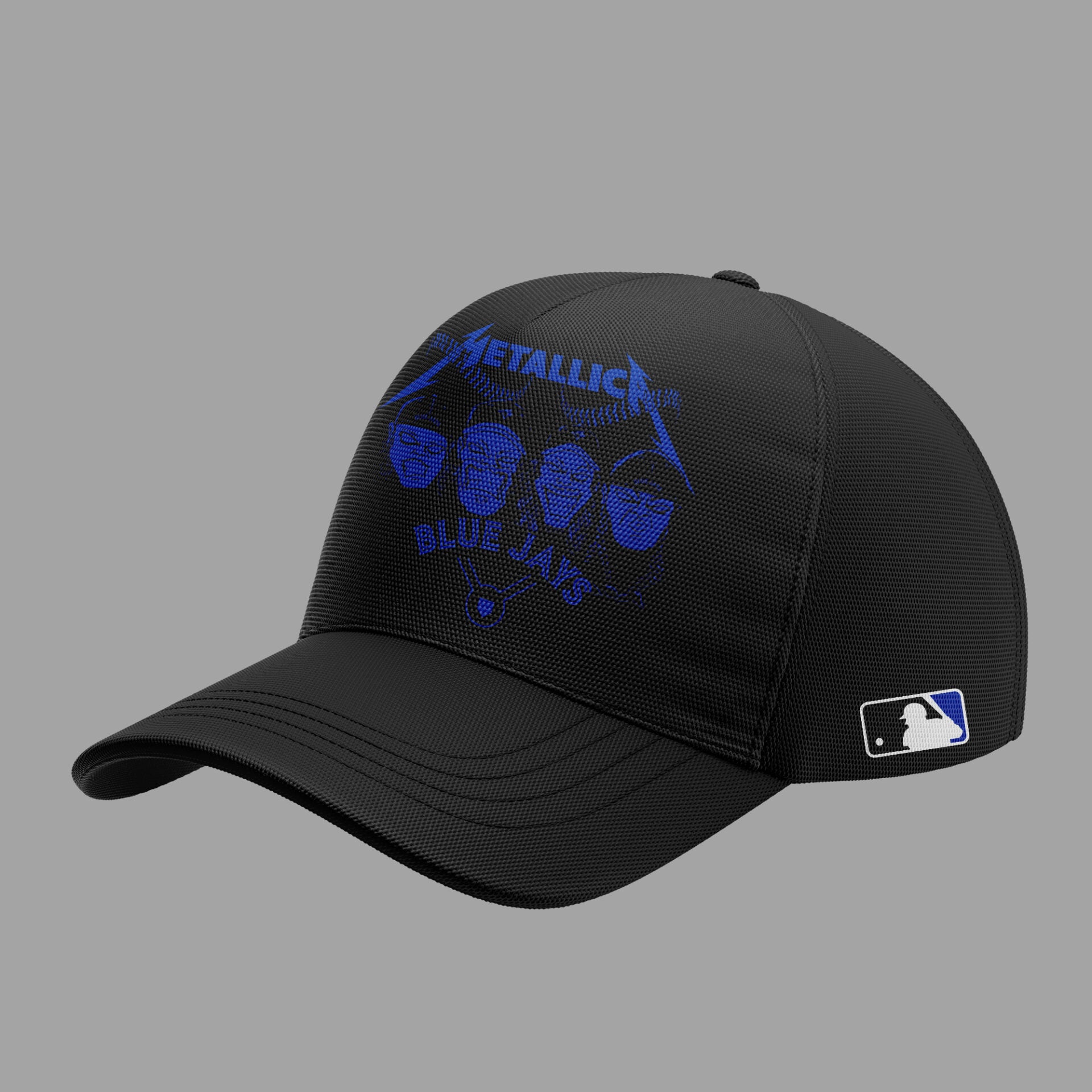 Limited Edition Blue Jays Baseball Metallica Night Black Hoodie-KC04182502