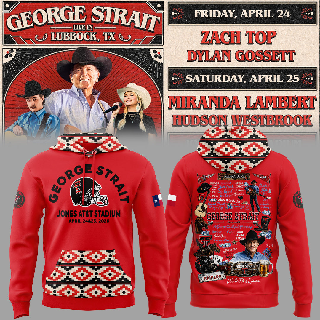 G.Strait 2026 “One Last Ride” tour at Lubbock’s Jones AT&T Stadium 🤠🎸⚔️ Hoodie