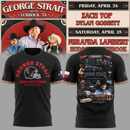 G.Strait 2026 “One Last Ride” tour at Lubbock’s Jones AT&T Stadium 🤠🎸⚔️ Shirt