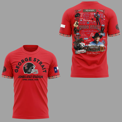 G.Strait 2026 “One Last Ride” tour at Lubbock’s Jones AT&T Stadium 🤠🎸⚔️ Shirt