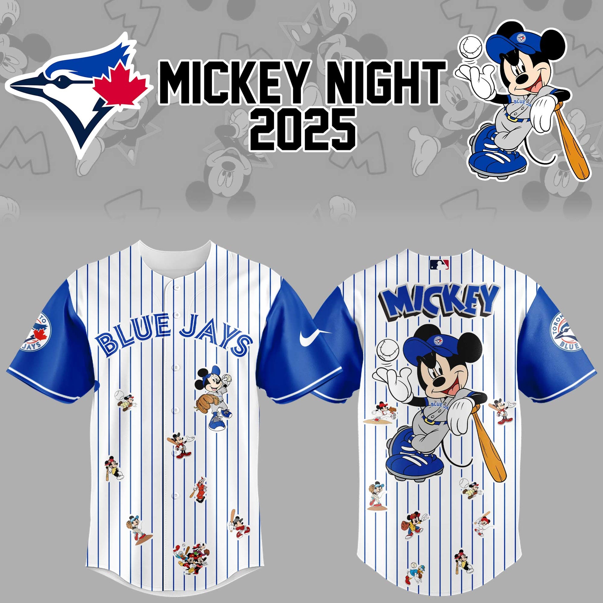 Limited Edition Blue Jays Baseball MM Night Jersey-KC04292519