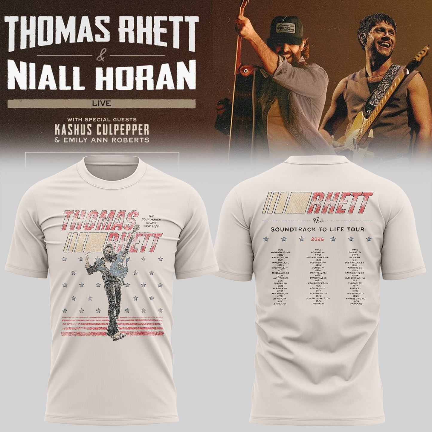 Limited Edition The Soundtrack to Life Tour Shirt