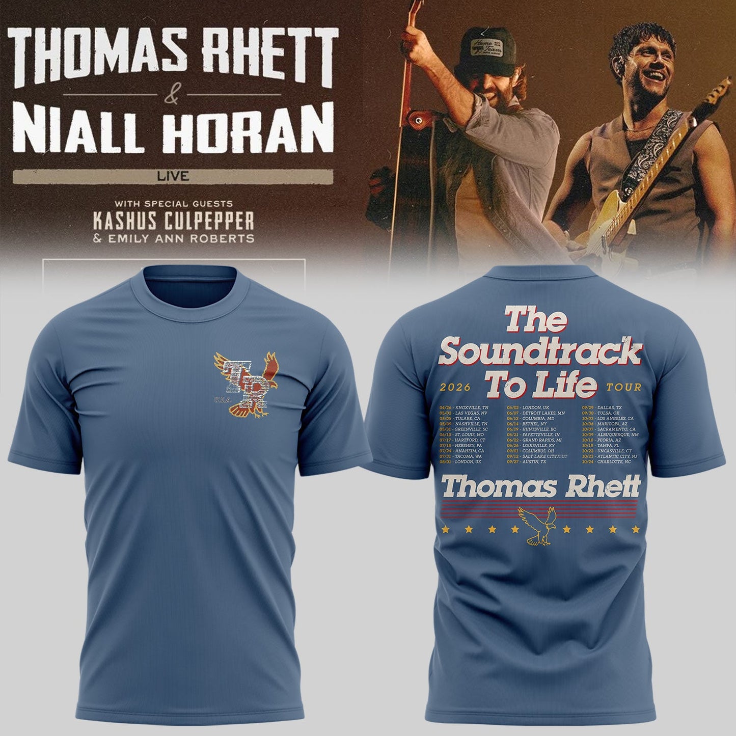 Limited Edition The Soundtrack to Life Tour Shirt