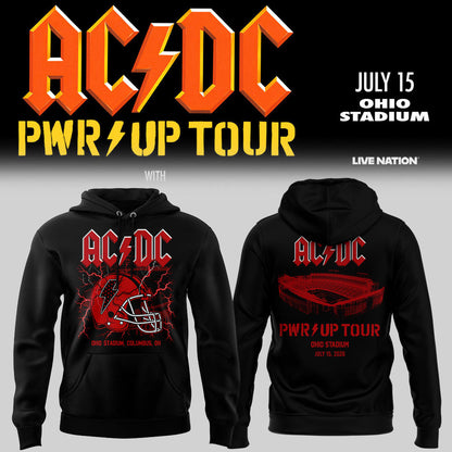 Limited Edition POWER UP Tour 2026 At Ohio Stadium Hoodie