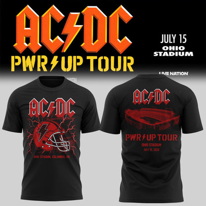 Limited Edition POWER UP Tour 2026 At Ohio Stadium Shirt