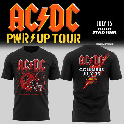 Limited Edition POWER UP Tour 2026 At Ohio Stadium Shirt