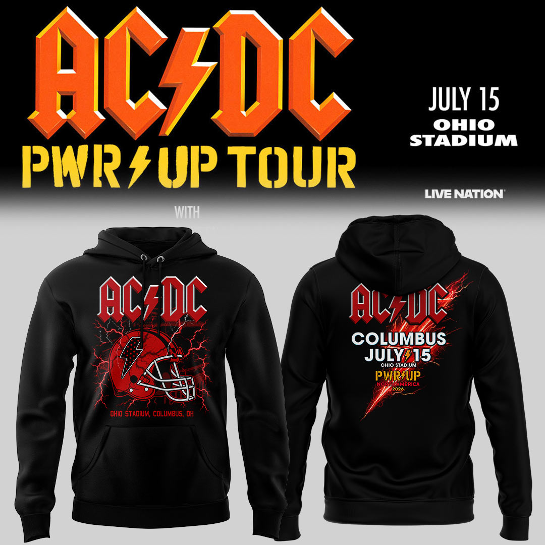 Limited Edition POWER UP Tour 2026 At Ohio Stadium Hoodie