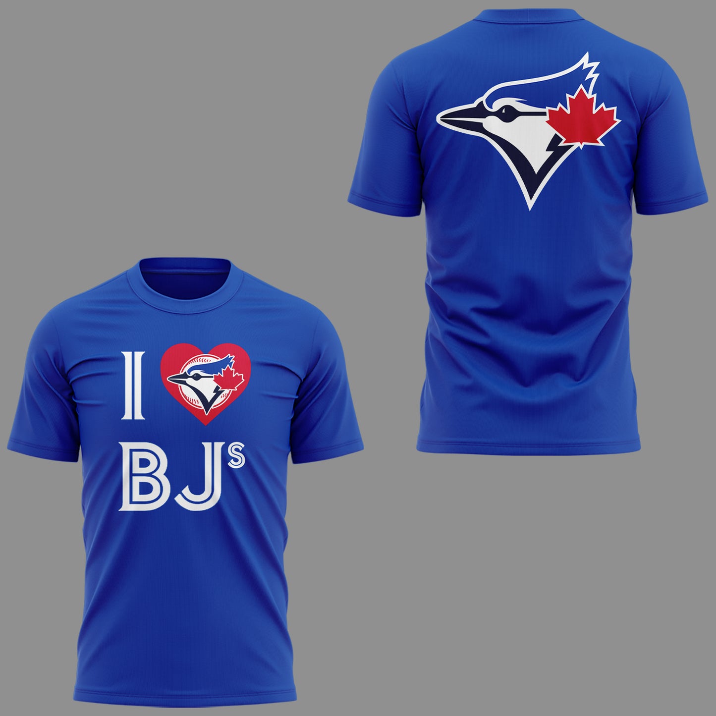 Limited Edition Blue Jays Baseball 'I love BJ' TShirt-KC07282541