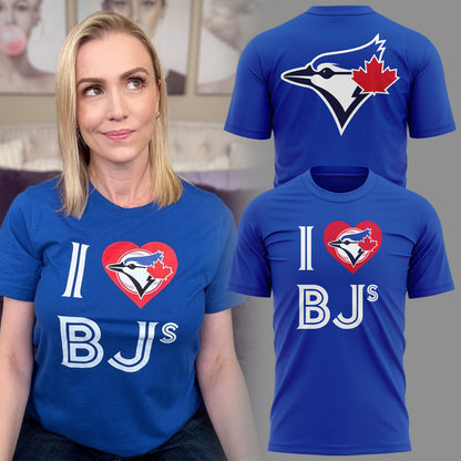 Limited Edition Blue Jays Baseball 'I love BJ' TShirt-KC07282541