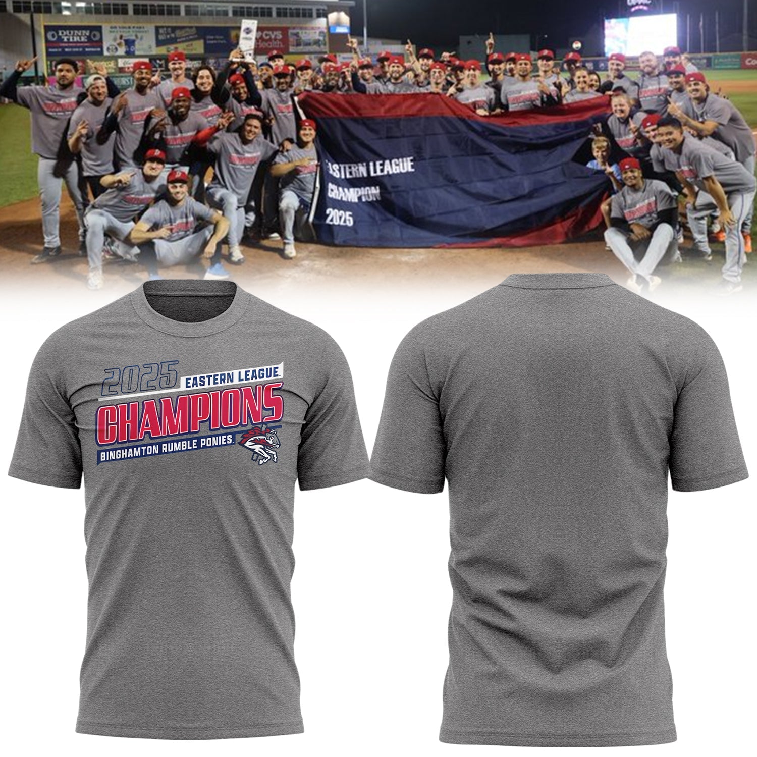 Limited Edition BINGRP 2025 Eastern League Champions Tshirt
