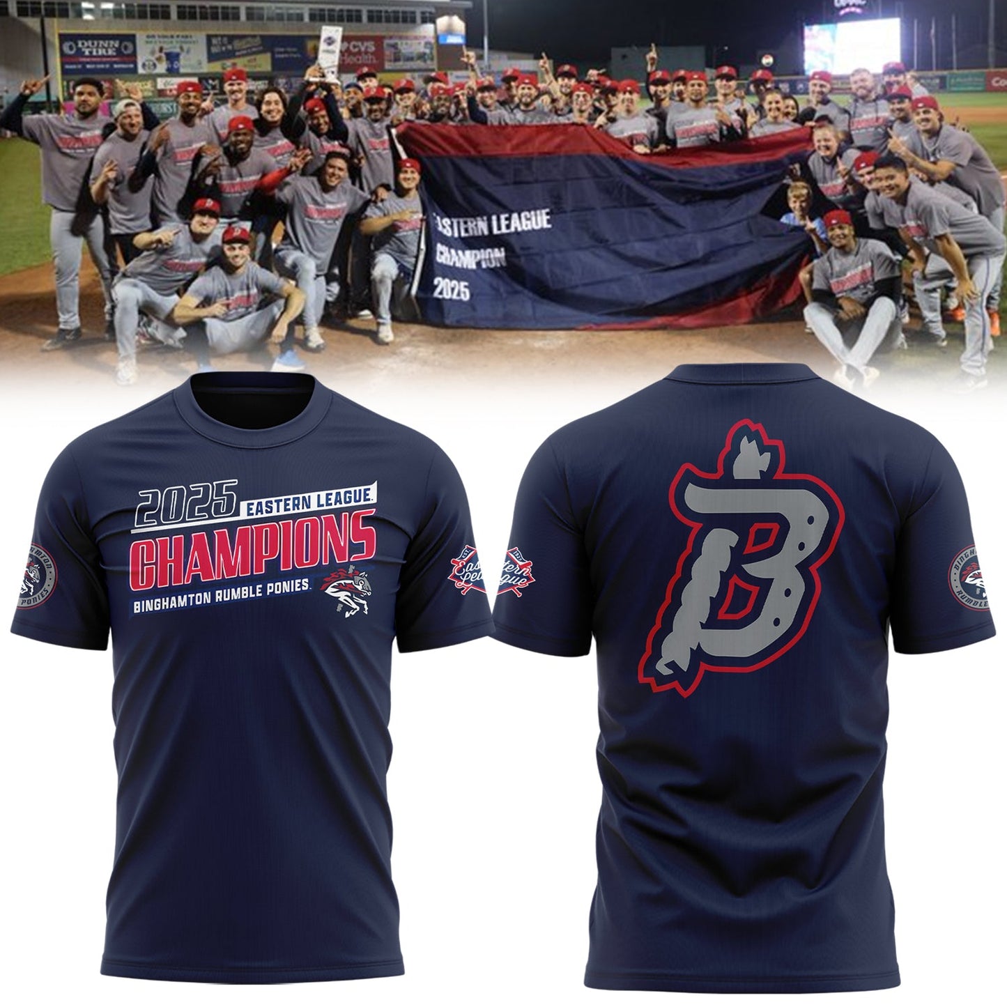 Limited Edition BINGRP 2025 Eastern League Champions Tshirt