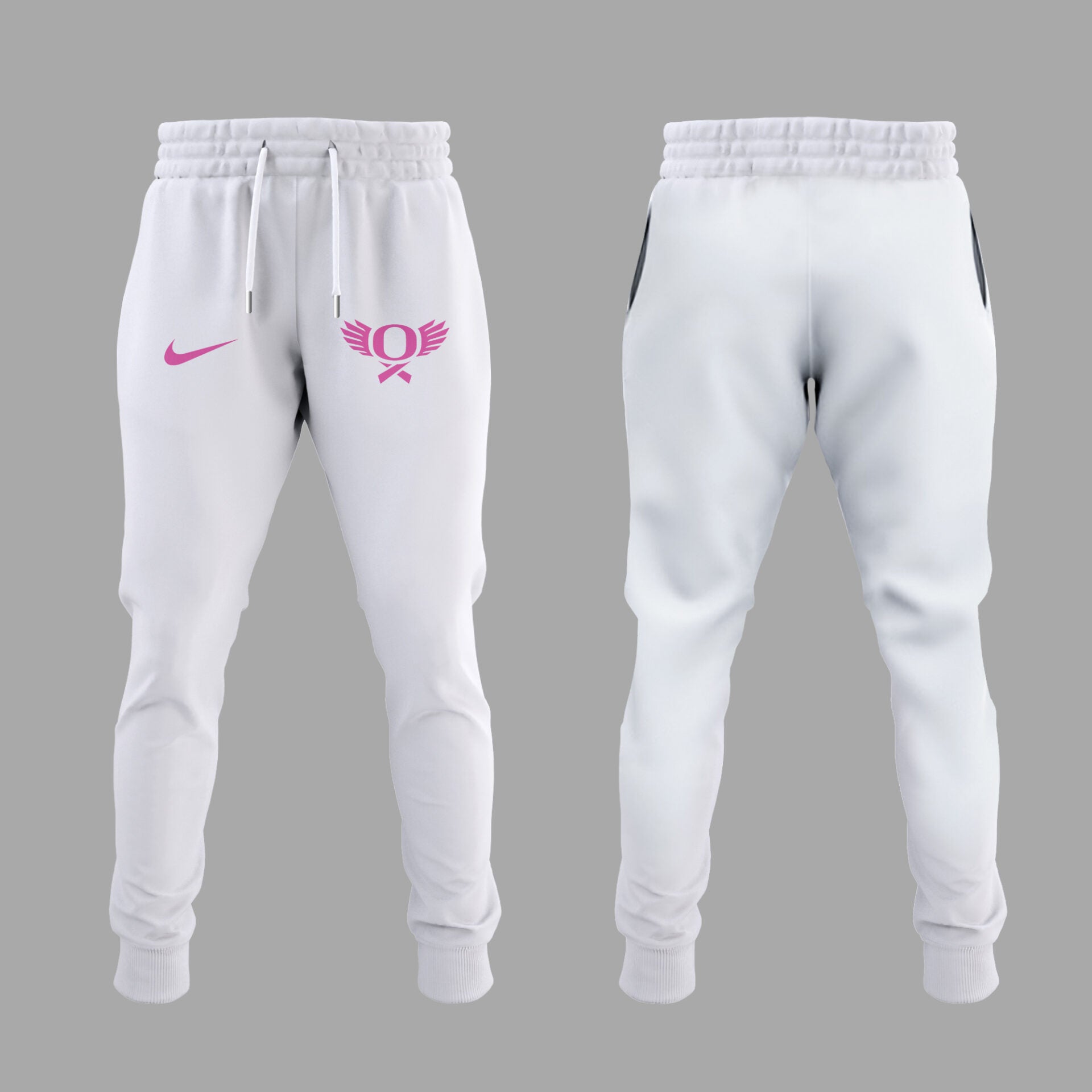 Limited Edition Oregon Ducks Breast Cancer Hoodie-KC10032516