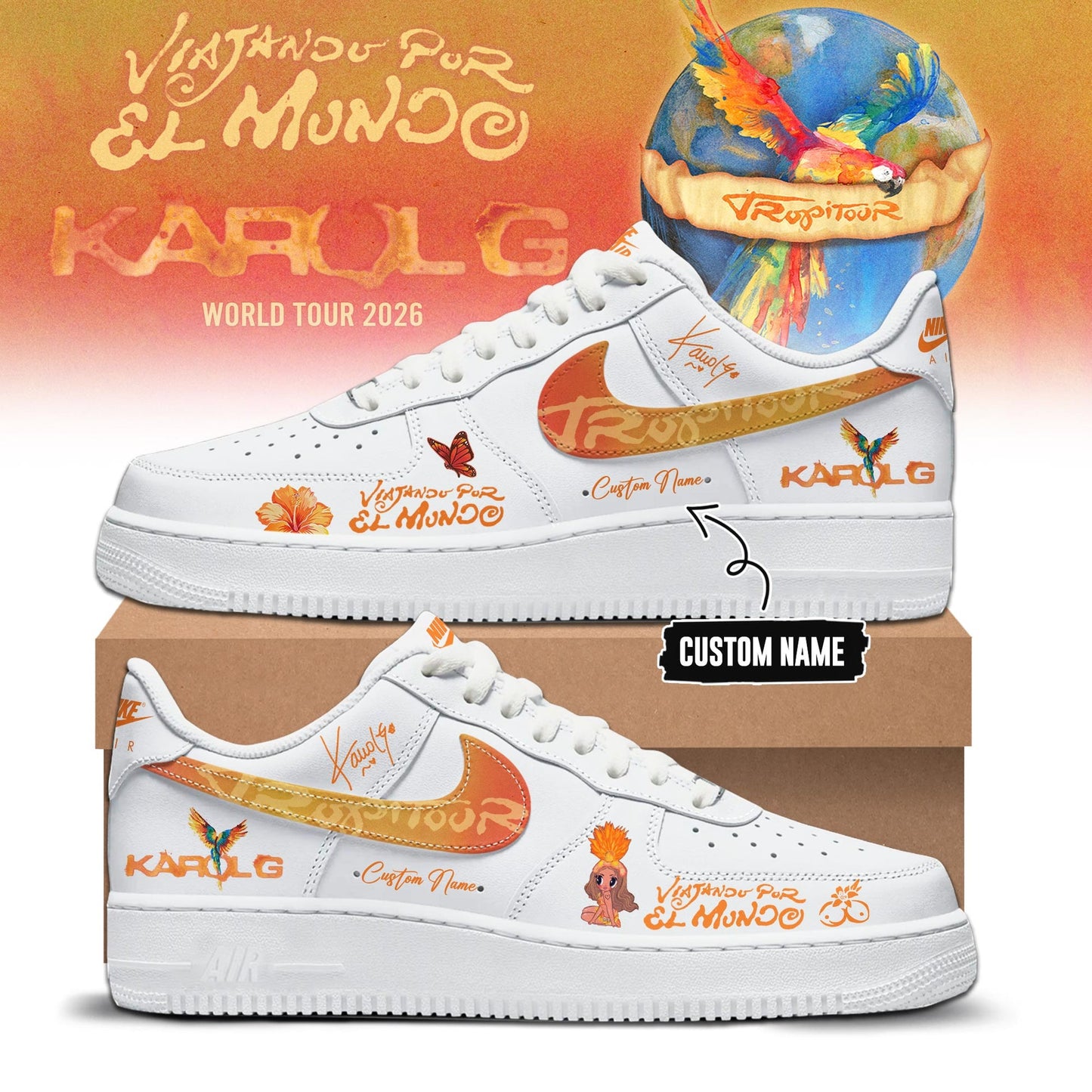 Viajando Por El Mundo Tropitour 2026 Limited Edition Sneakers