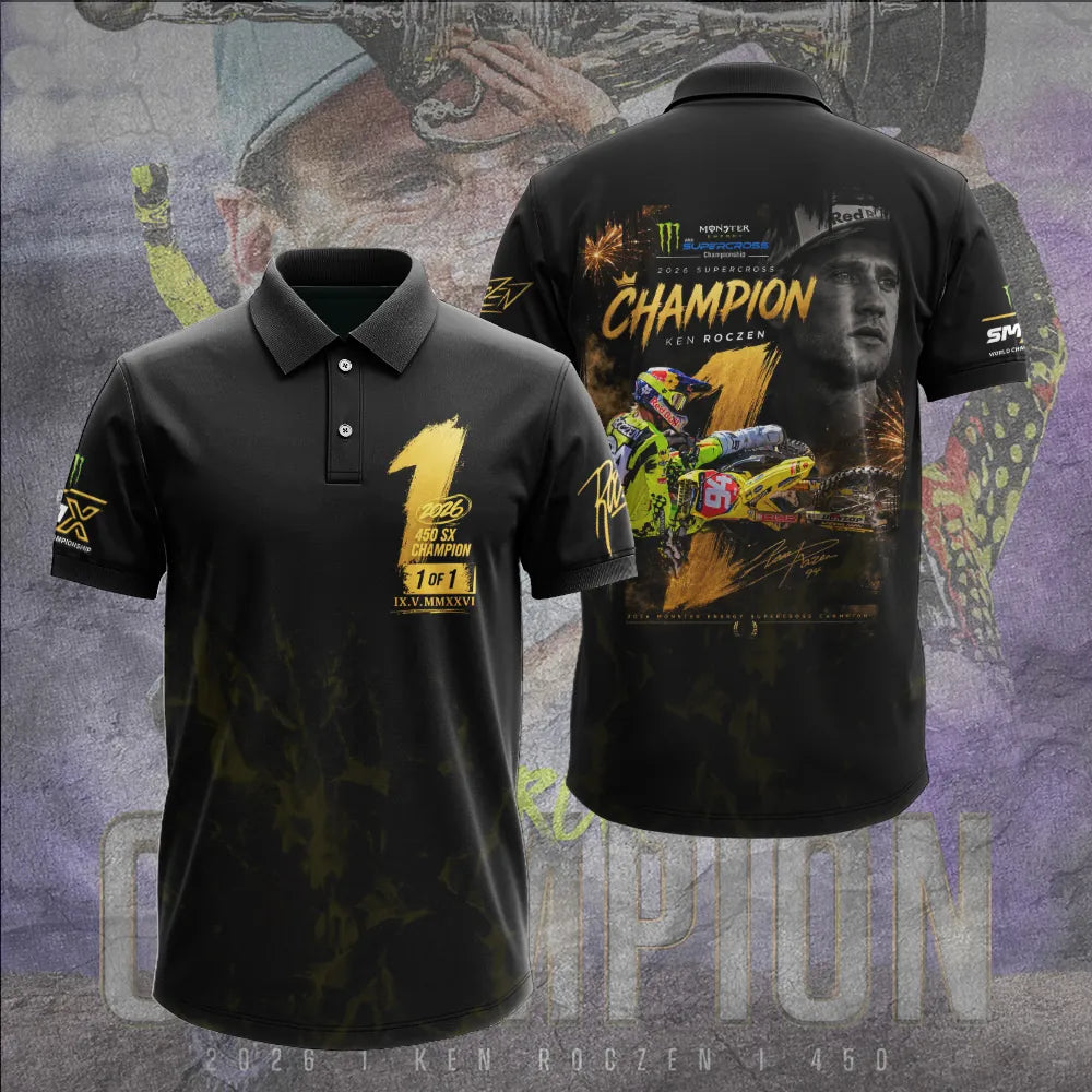 Limited Edition Ken Roczen 450SX Supercross Champion 2026 Polo