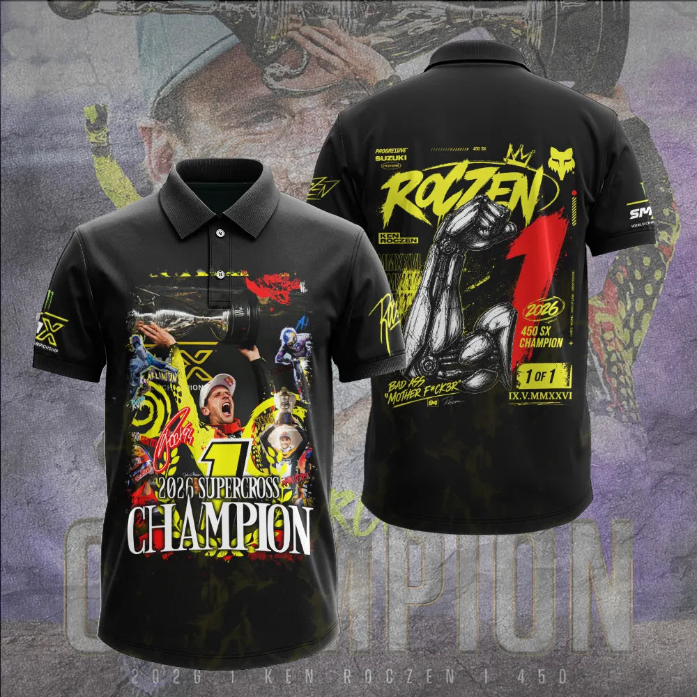 Limited Edition Ken Roczen 450SX Supercross Champion 2026 Polo