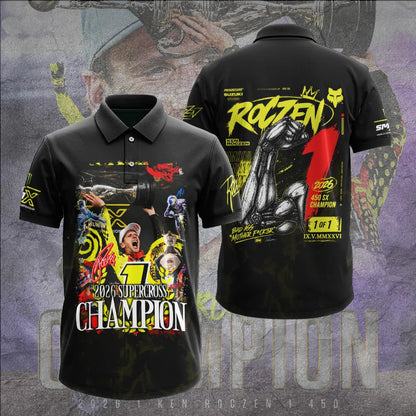 Limited Edition Ken Roczen 450SX Supercross Champion 2026 Polo
