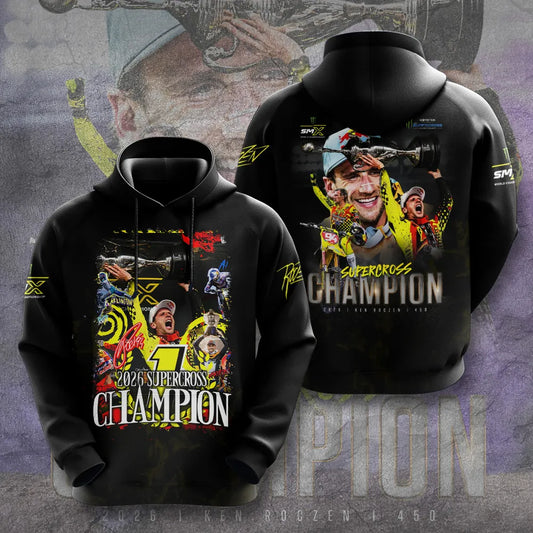 Limited Edition Ken Roczen 450SX Supercross Champion 2026 Hoodie