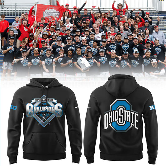 Ohio State Men's Lacrosse Big10 Champions Hoodie-LL210425002
