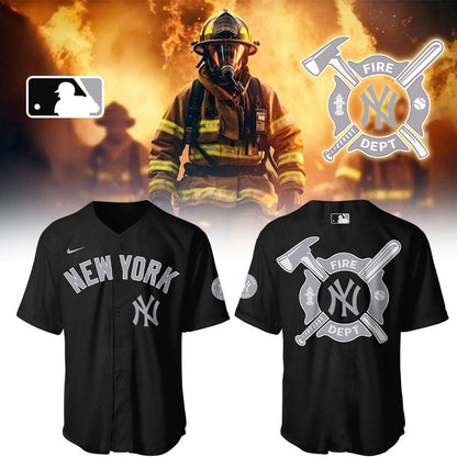 New York Yankees x Firefighter Appreciation Night Jersey-LL250313015