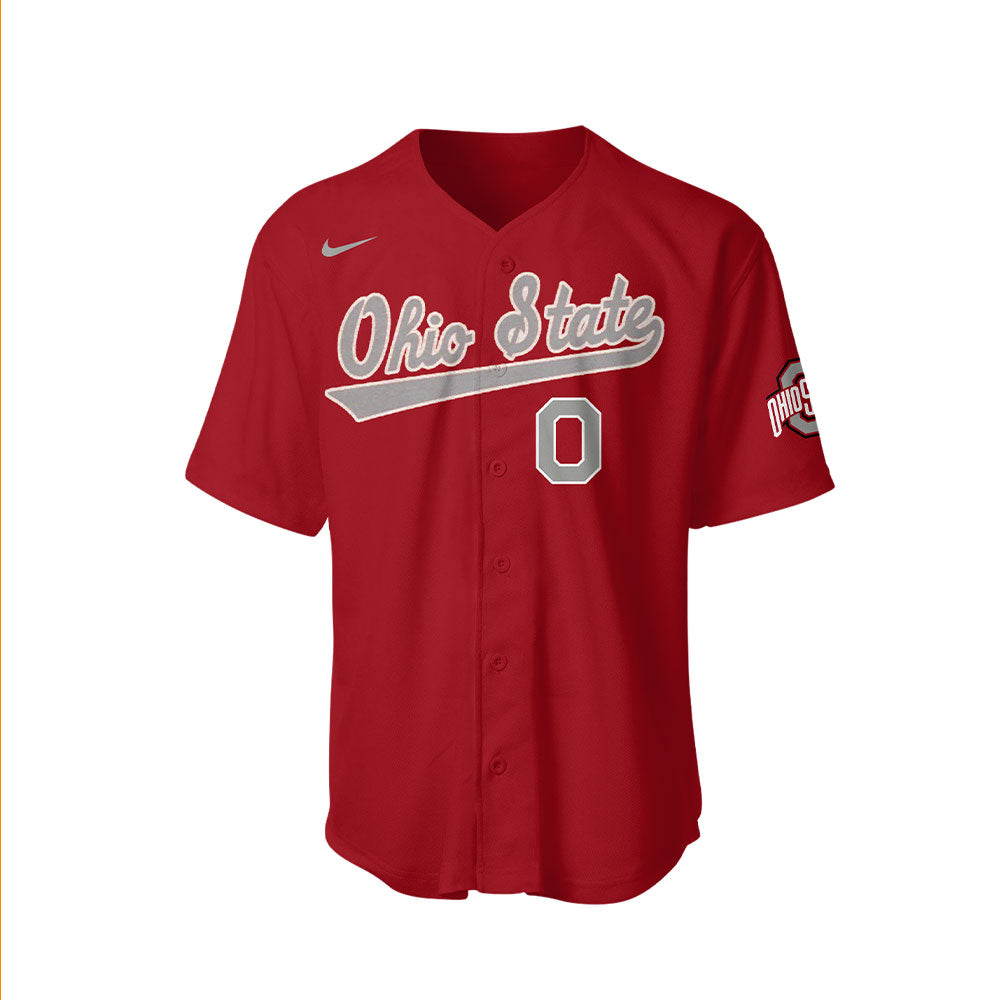 Ohio State Baseball x Firefighter Appreciation Night Jersey-LL250317016