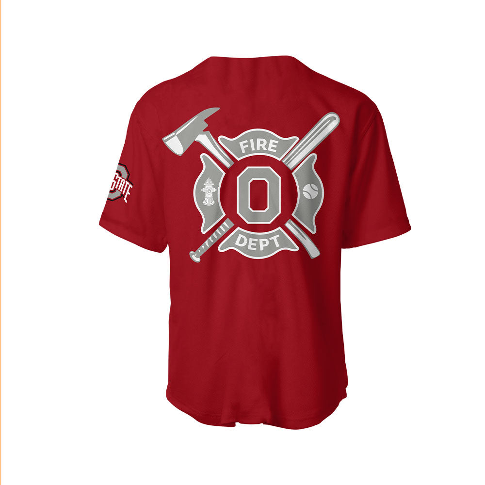 Ohio State Baseball x Firefighter Appreciation Night Jersey-LL250317016
