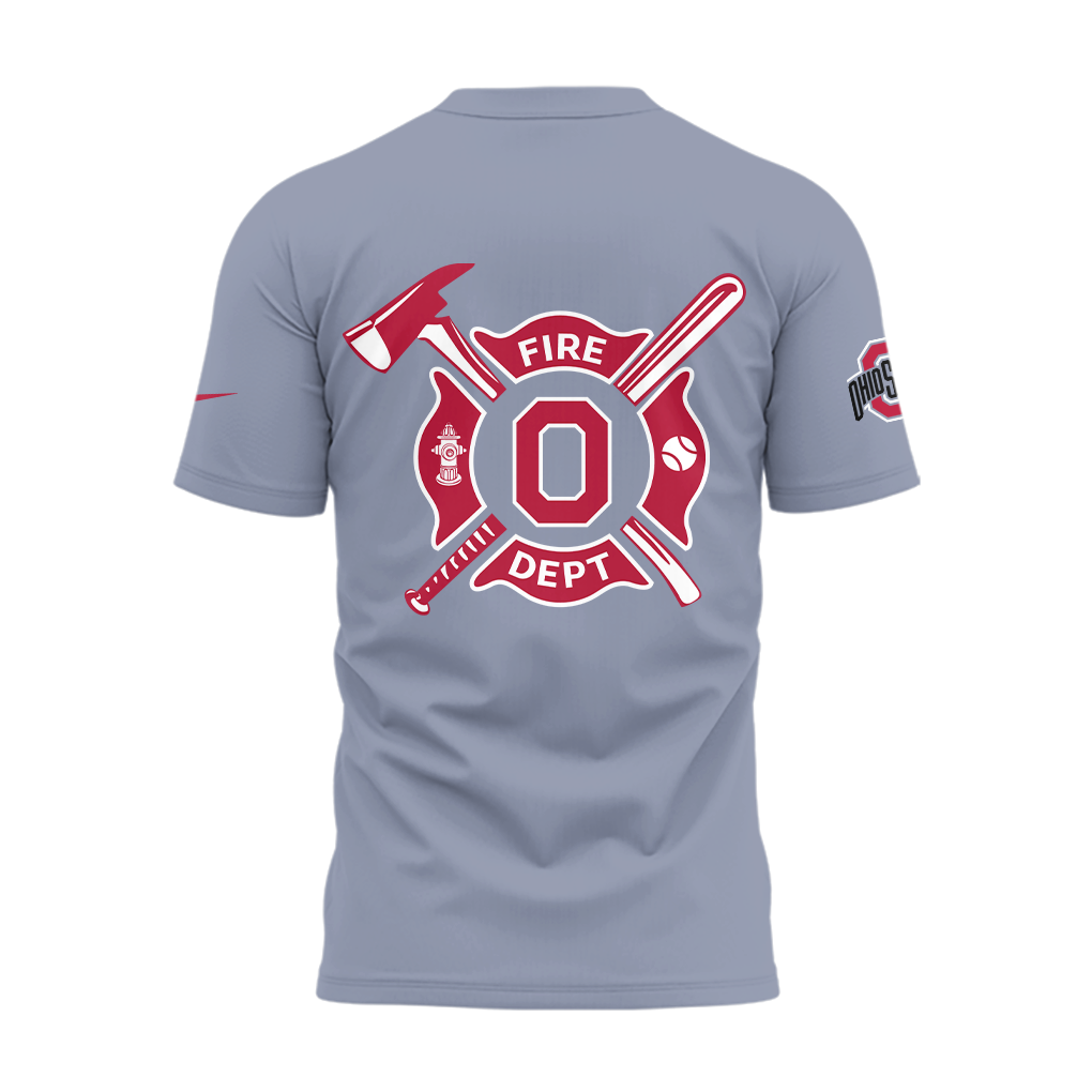 Ohio State Baseball x Firefighter Appreciation Night TShirt -LL2503171000
