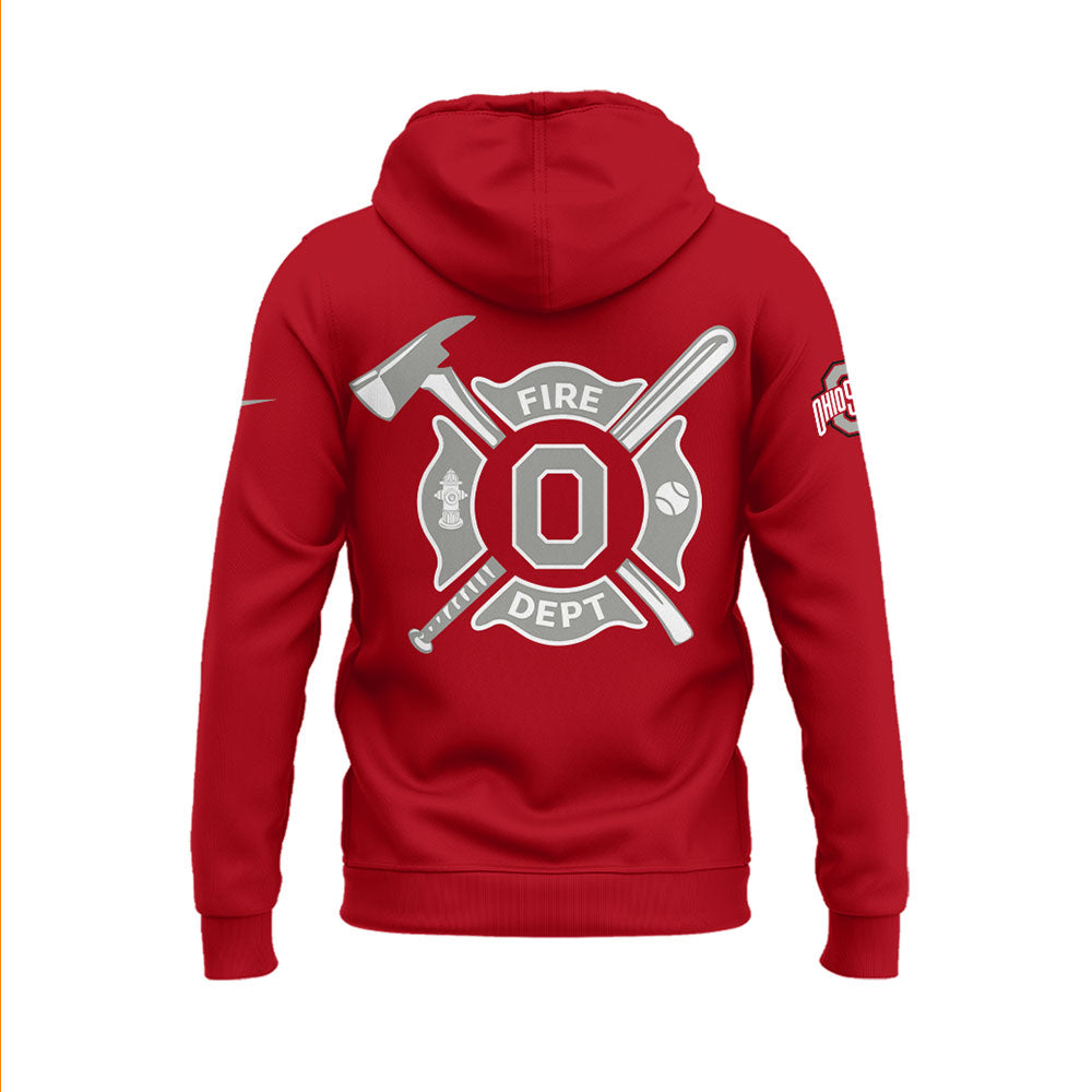 Ohio State Baseball x Firefighter Appreciation Night Zip Hoodie-LL250320015