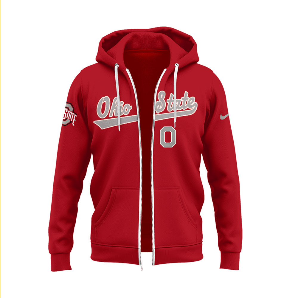 Ohio State Baseball x Firefighter Appreciation Night Zip Hoodie-LL250320015