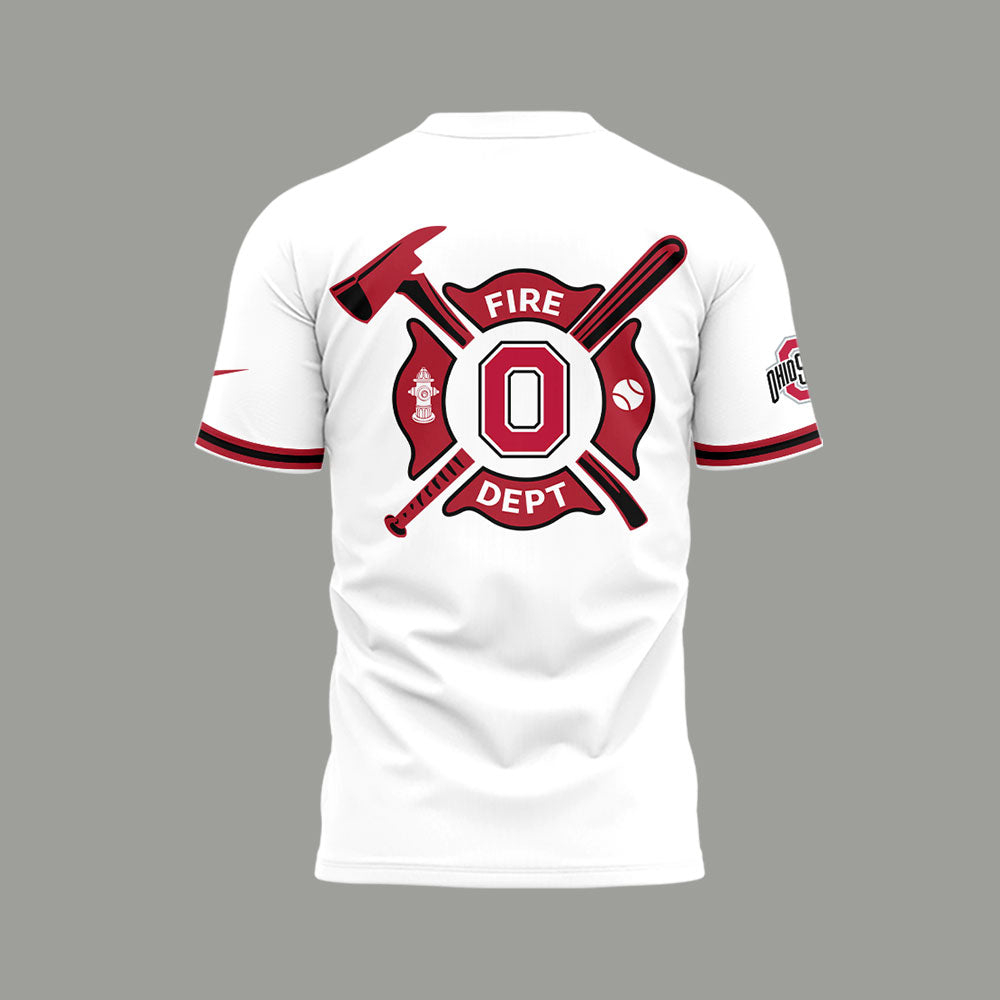 Ohio State Baseball x Firefighter Appreciation Night TShirt -LL250320016