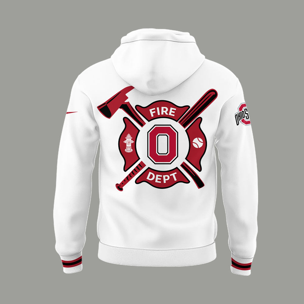 Ohio State Baseball x Firefighter Appreciation Night Hoodie-LL250320017