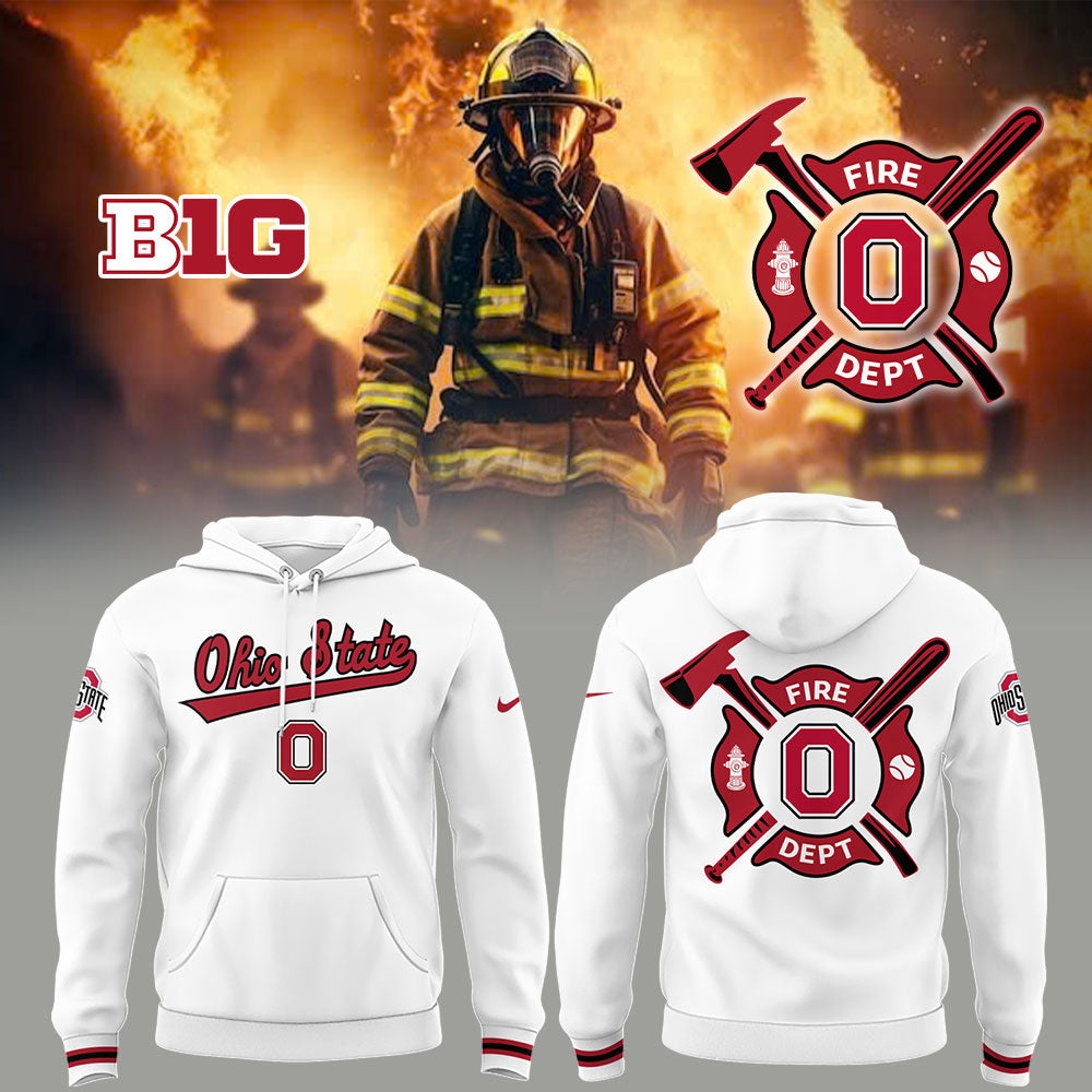 Ohio State Baseball x Firefighter Appreciation Night Hoodie-LL250320017