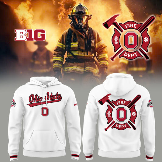 Ohio State Baseball x Firefighter Appreciation Night Hoodie-LL250320017