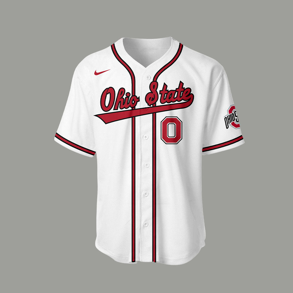 Ohio State Baseball x Firefighter Appreciation Night Jersey-LL250320018