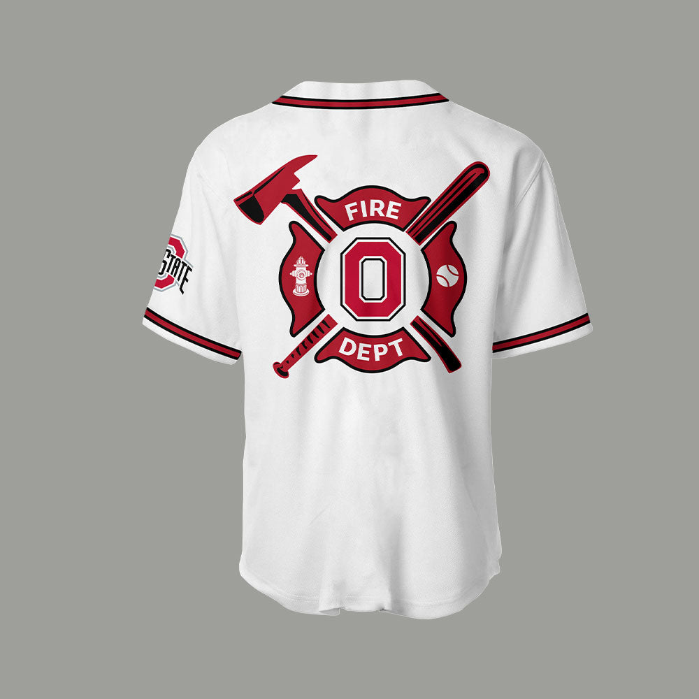 Ohio State Baseball x Firefighter Appreciation Night Jersey-LL250320018