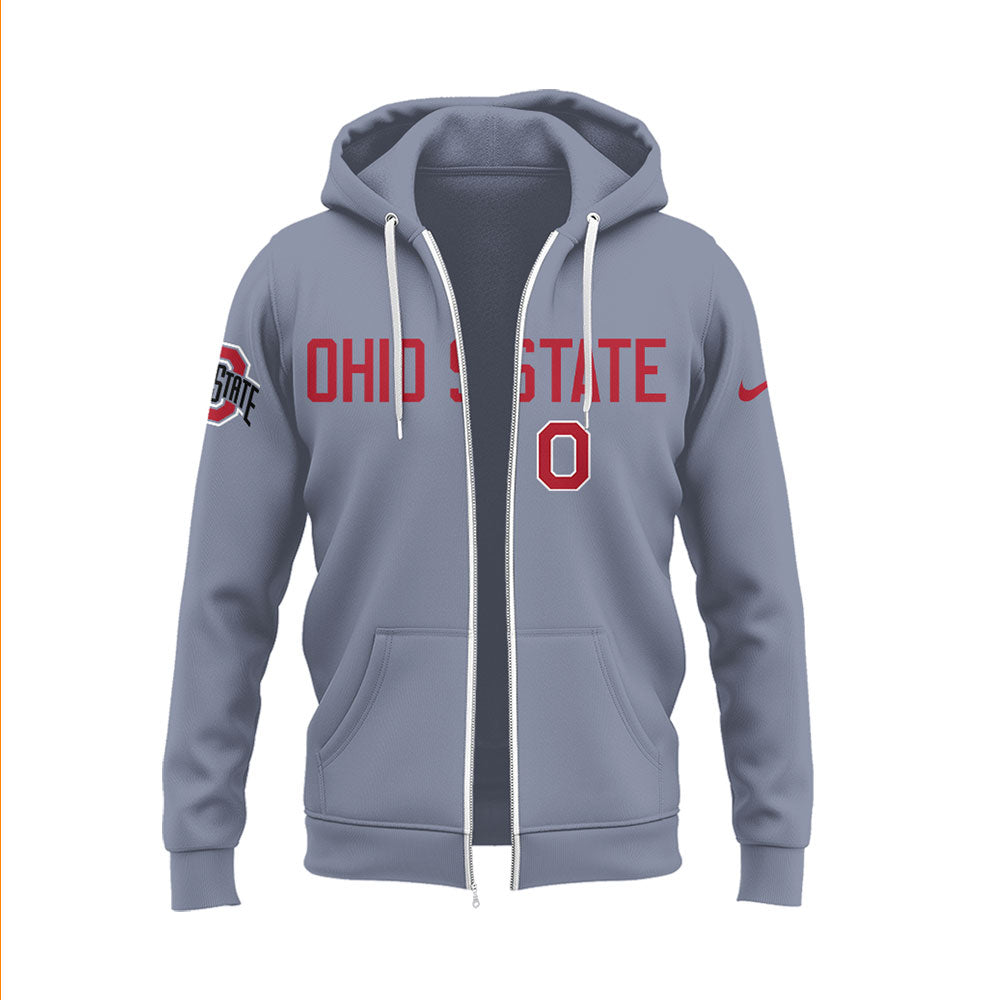 Ohio State Baseball x Firefighter Appreciation Night Zip Hoodie-LL250320021